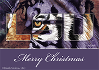LSU Tiger Christmas Cards Holiday Cards